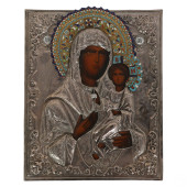 RUSSIAN ORTHODOX SILVERED CLOI