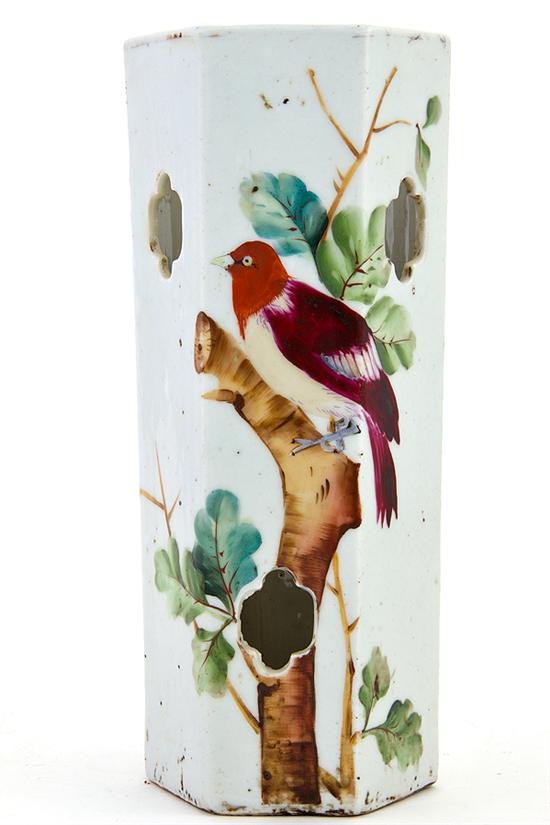 Russian painted porcelain wig stand