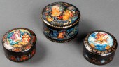 RUSSIAN PORCELAIN JEWELRY BOXE