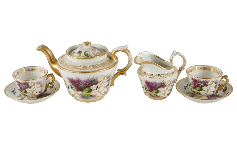 RUSSIAN PORCELAIN PARTIAL TEA