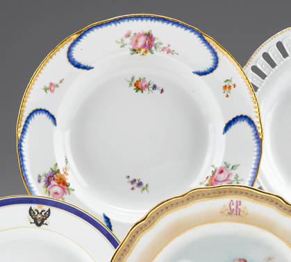 Russian porcelain soup plate   