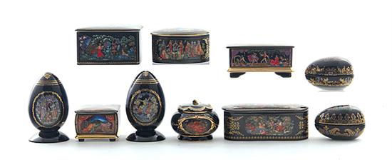 Russian porcelain trinket and music