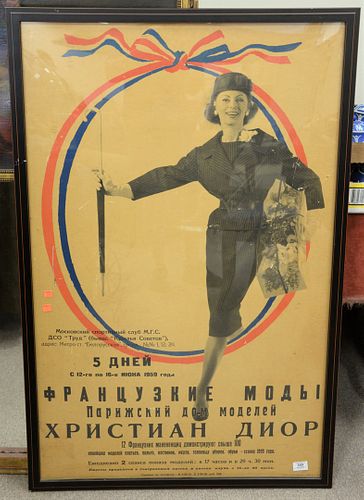 RUSSIAN POSTER ADVERTISING A FRENCH