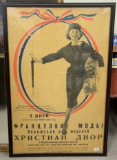 RUSSIAN POSTER ADVERTISING A F