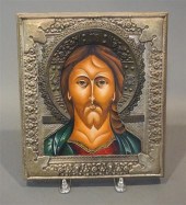 RUSSIAN PRINTED ICON OF JESUS