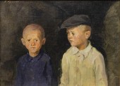 RUSSIAN SCHOOL PORTRAIT OF TWO