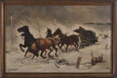 RUSSIAN SCHOOL: WINTER LANDSCA