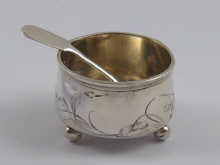 Russian silver. A salt with