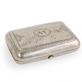 RUSSIAN SILVER AND DIAMOND CIG