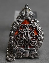 RUSSIAN SILVER AND ENAMEL JETO