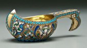 Russian silver and enamel kovs