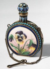 RUSSIAN SILVER AND ENAMEL SCEN