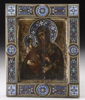 Russian silver and enameled ic