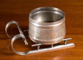 RUSSIAN SILVER CAVIAR BARREL O