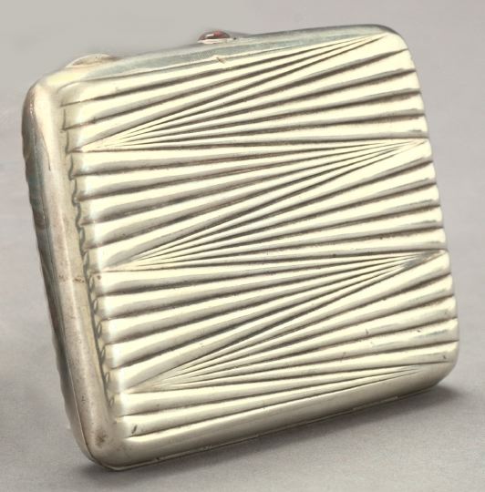 Russian Silver Cigarette Case, 