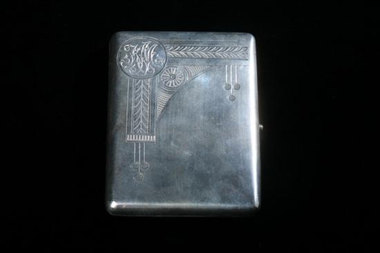 RUSSIAN SILVER CIGARETTE CASE. CH