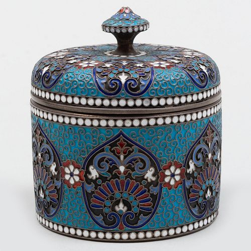 RUSSIAN SILVER CLOISONNÃ© ENAMEL