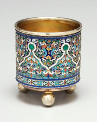 Russian silver cloisonn&eacute;