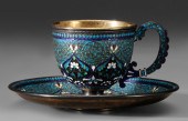 Russian Silver Cup and Saucer