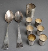 RUSSIAN SILVER CUP, SIX LIQUEU
