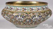 RUSSIAN SILVER ENAMEL BOWLRuss