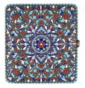RUSSIAN SILVER ENAMEL CIGARETT