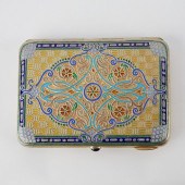 RUSSIAN SILVER ENAMEL CIGARETT