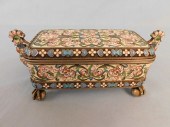 RUSSIAN SILVER ENAMELED BOXAnt