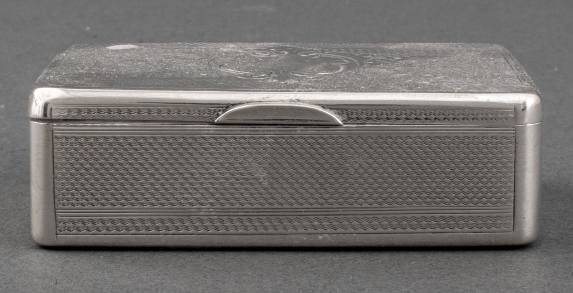 RUSSIAN SILVER ENGINE-TURNED