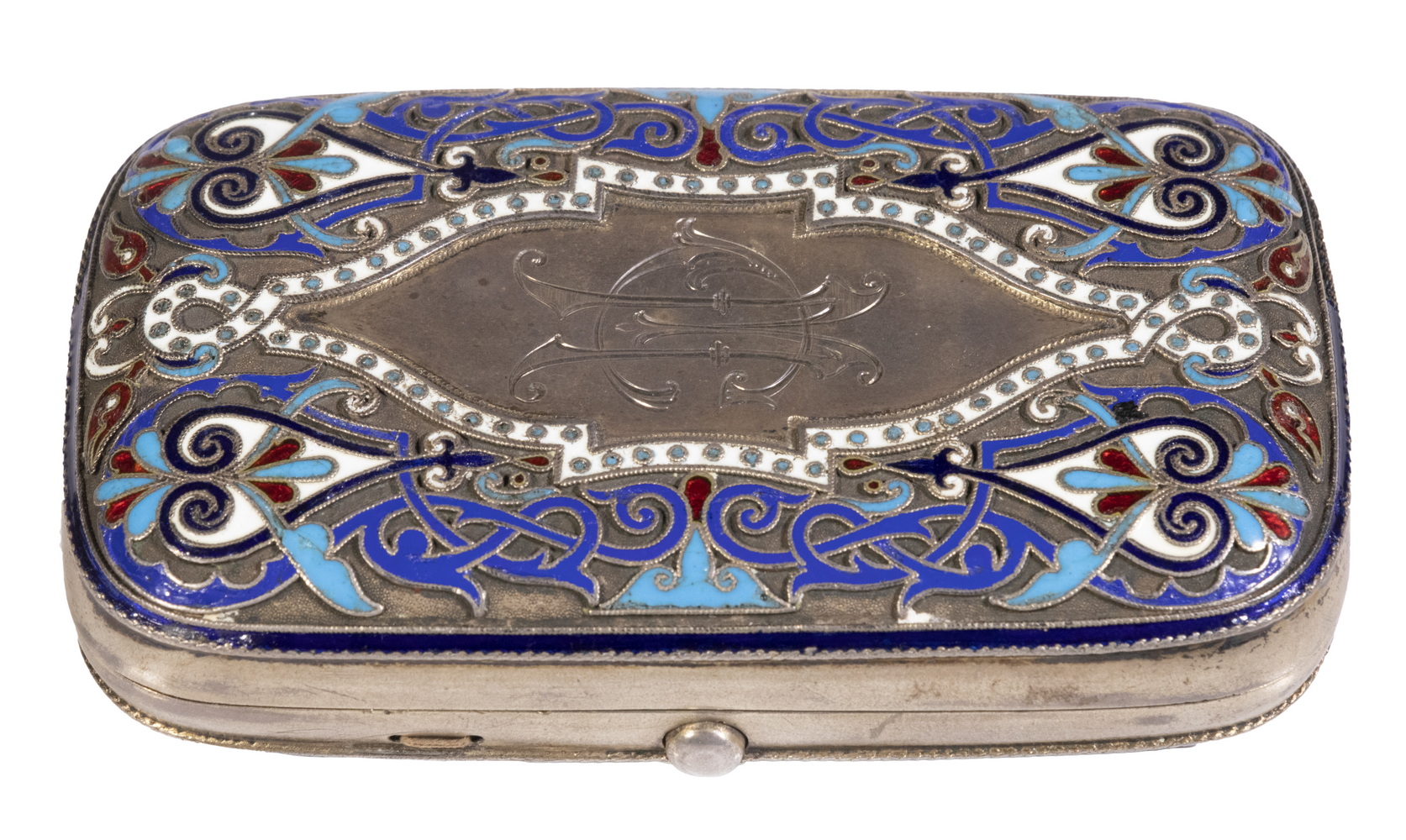 RUSSIAN SILVER-GILT & CLOISONNE