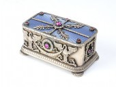 RUSSIAN SILVER GILT & ENAMEL B