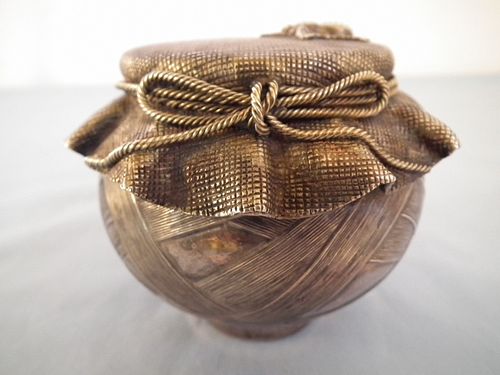 RUSSIAN SILVER HONEY POTAntique