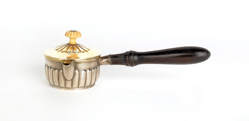 Russian silver hot cream pitcher