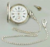 RUSSIAN SILVER KEY WIND POCKET