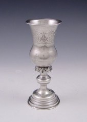 RUSSIAN SILVER MASONIC CHALICE
