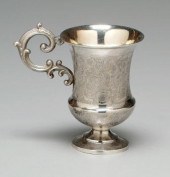 Russian silver mug, urn form w