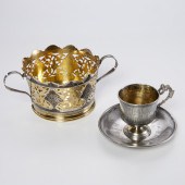 RUSSIAN SILVER NIELLO BOWL, WI