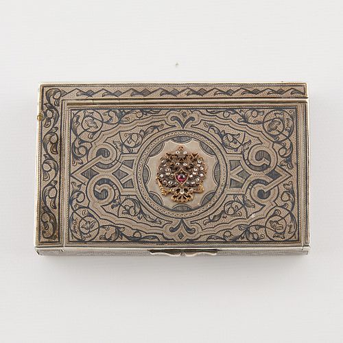 RUSSIAN SILVER NIELLO CASERussian