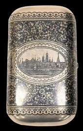 RUSSIAN SILVER NIELLO COMPACT/