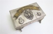 RUSSIAN SILVER-PLATED MILITARY