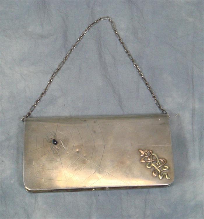 Russian silver purse with