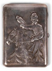 RUSSIAN SILVER REPOUSSE DECORA