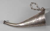 Russian silver rozhok funnel,