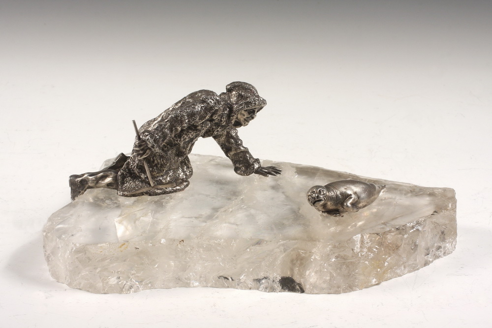 RUSSIAN SILVER SCULPTURE -