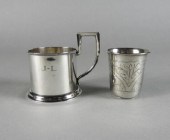 RUSSIAN SILVER VODKA CUP & SIL