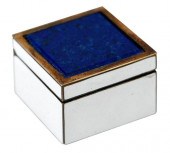 RUSSIAN SILVER WHITE ENAMEL PI