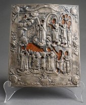 RUSSIAN SILVERED METAL OKHLAD
