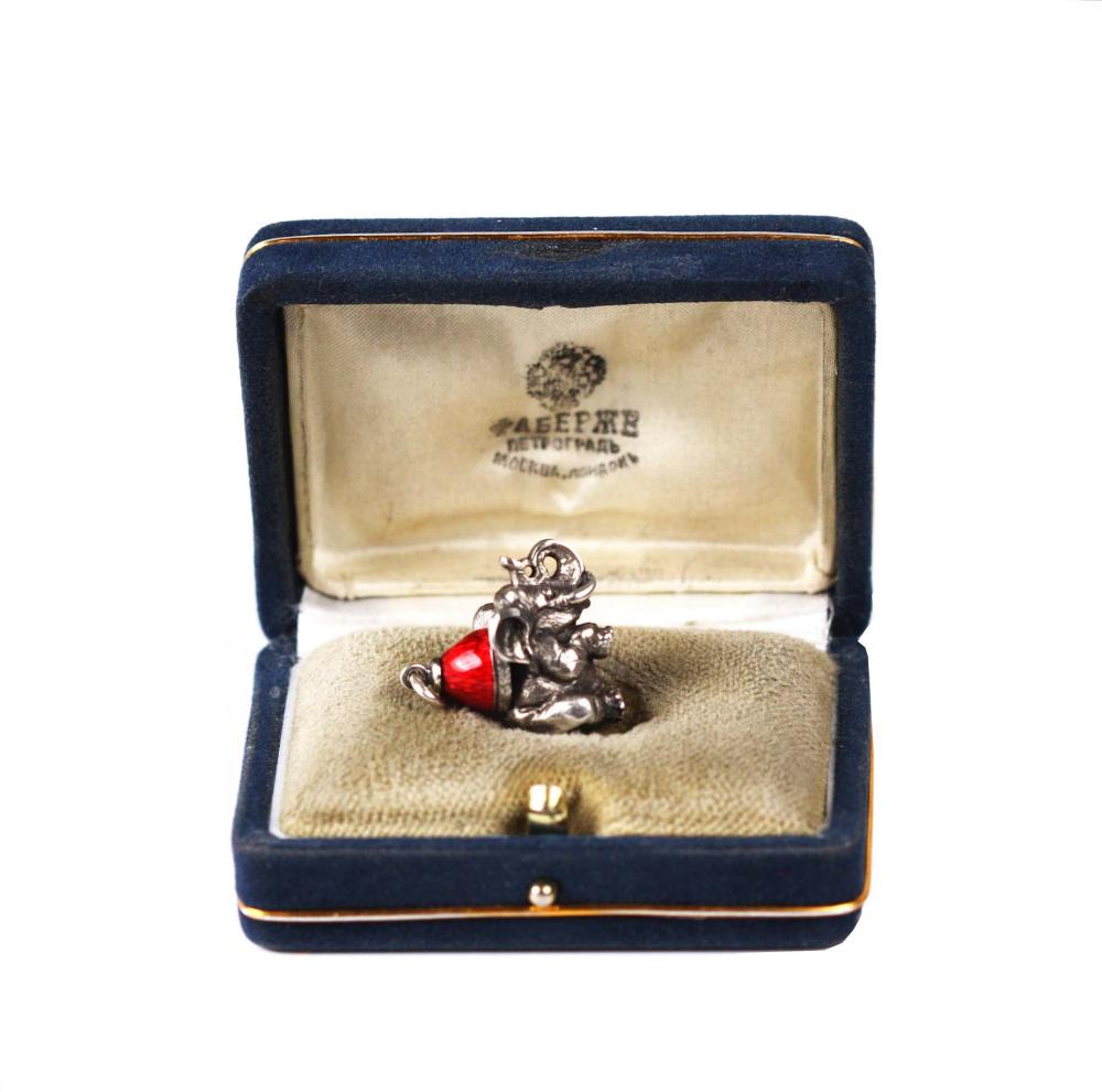 RUSSIAN STERLING SILVER & ENAMEL
