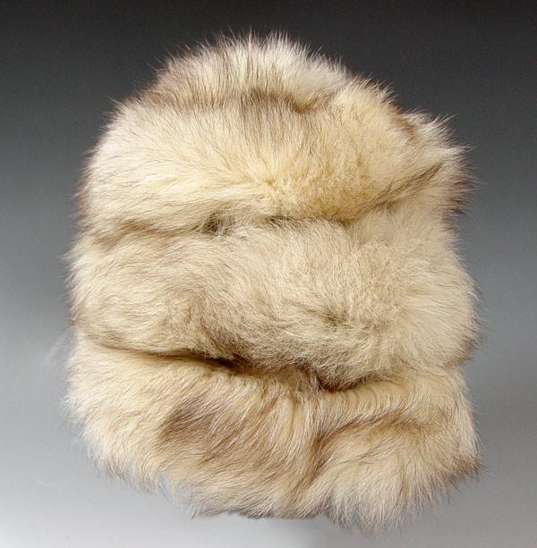 RUSSIAN STYLE BLUE FOX FUR HAT