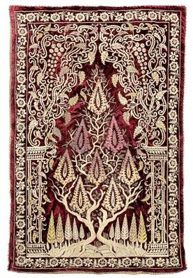 Russian textile, central tree of